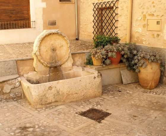 fuente del barrio medieval