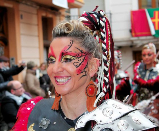 Moros y Cristianos, detalle de maquillaje